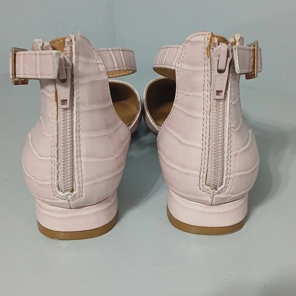 Elegant Pink Ankle Strap Women's Shoes, pre-loved excellent conditions sz 8 - Picture 3 of 5